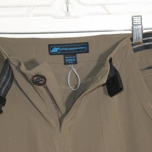 Eastern Mountain Nylon Olive Green Hiking Pants Size 6-R - Picture 2 of 6